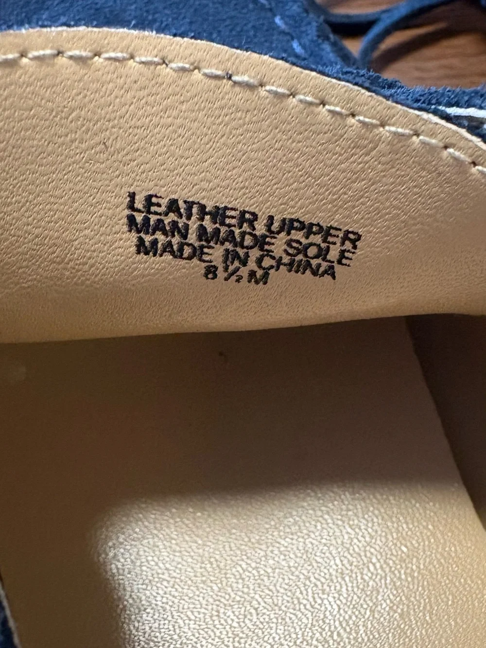 Ann Taylor Navy Suede Driving Loafers - Women 8.5